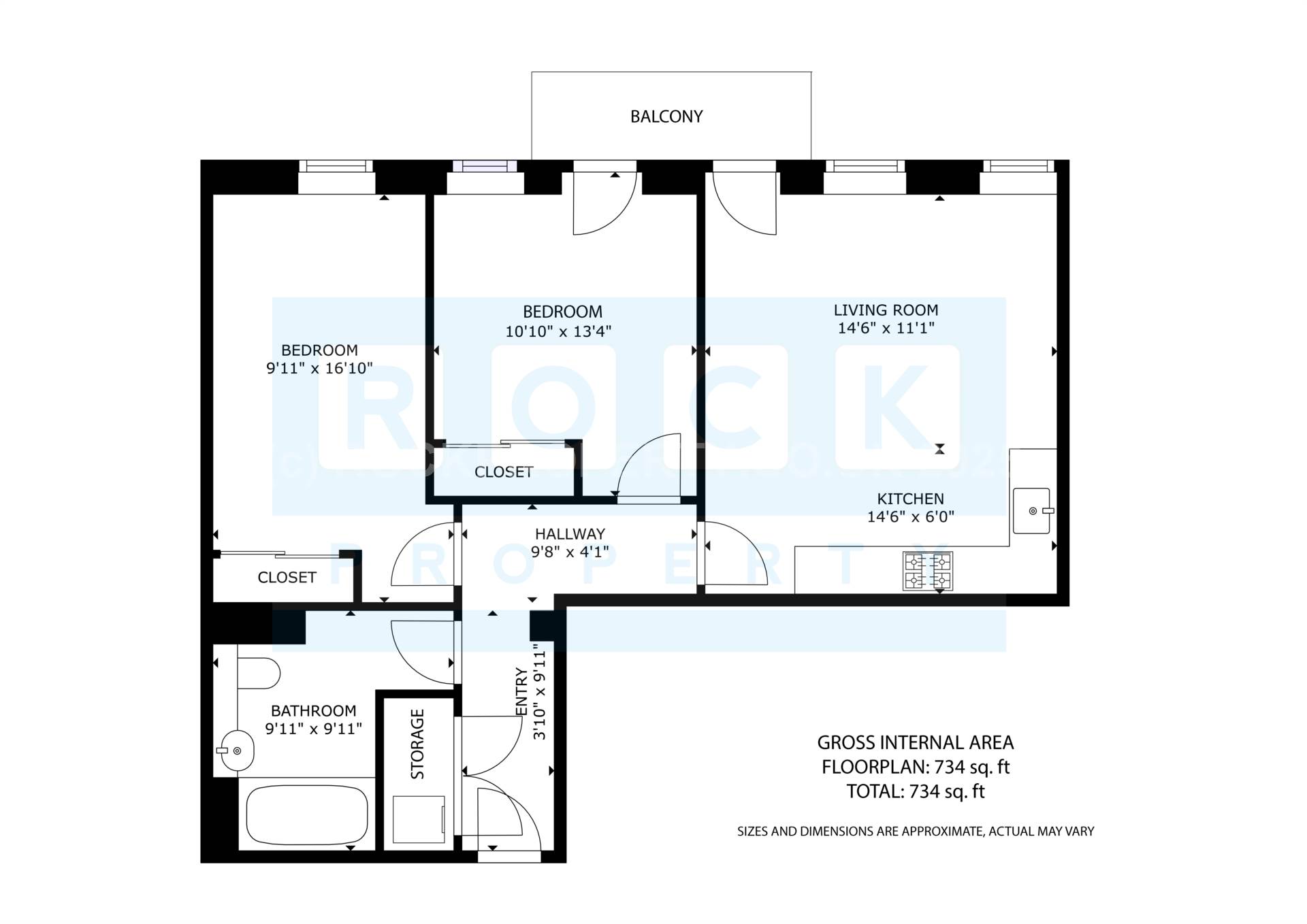 2 Double Beds + Balcony, The Soane, St Helier, Image 4