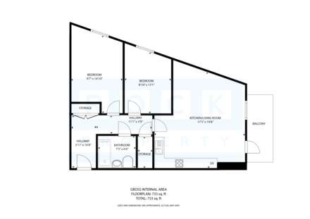 LARGE 2 BED + BALCONY, Saviours Place, Town Outskirts, Image 4