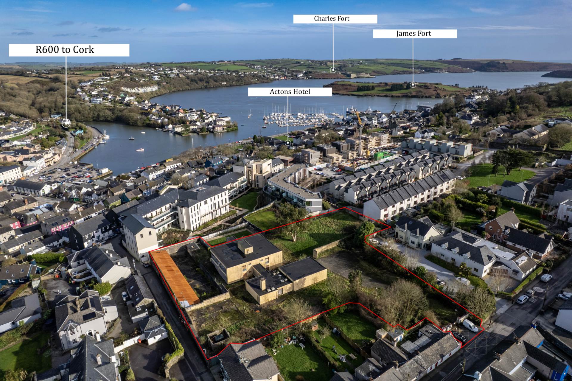 Development site at Blind Gate and Rampart Lane, Kinsale, Co Cork, Image 1