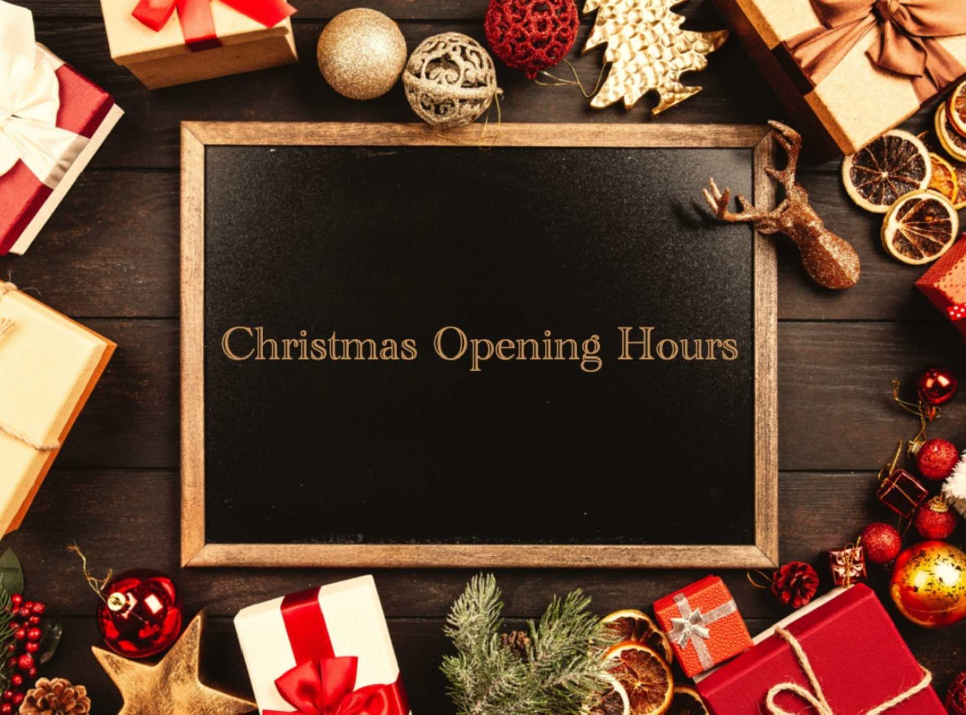 Christmas Opening Hours