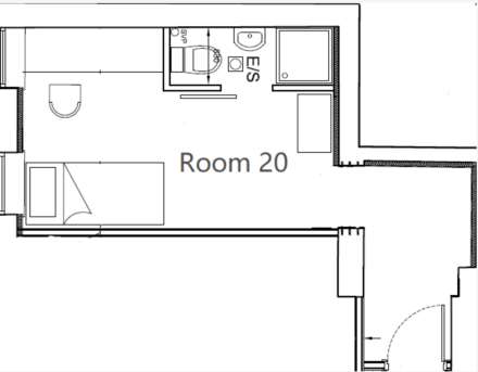 En-suite room, on Broad Street, Salford (ID# 62), Image 3