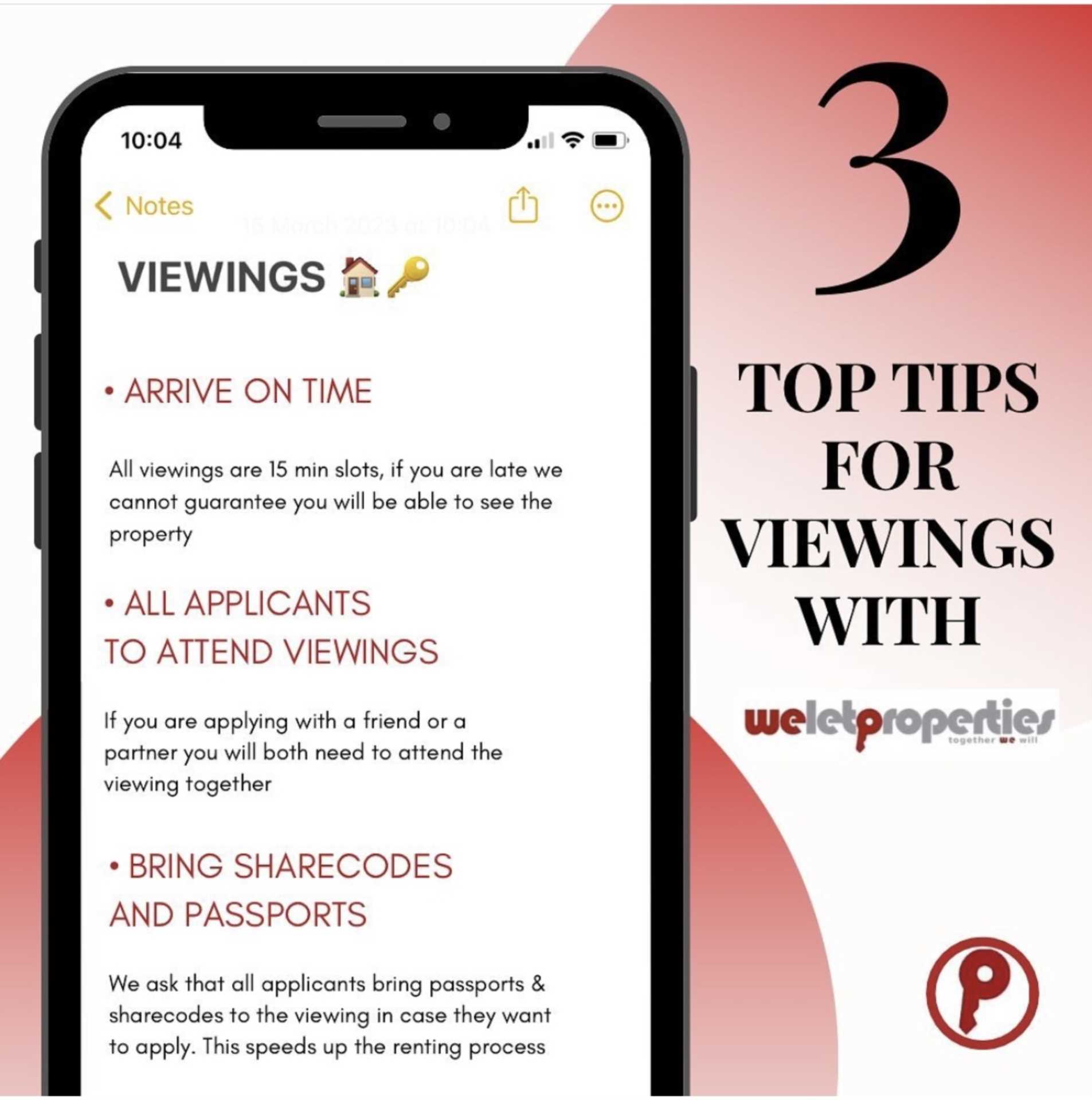 Three Top Tips