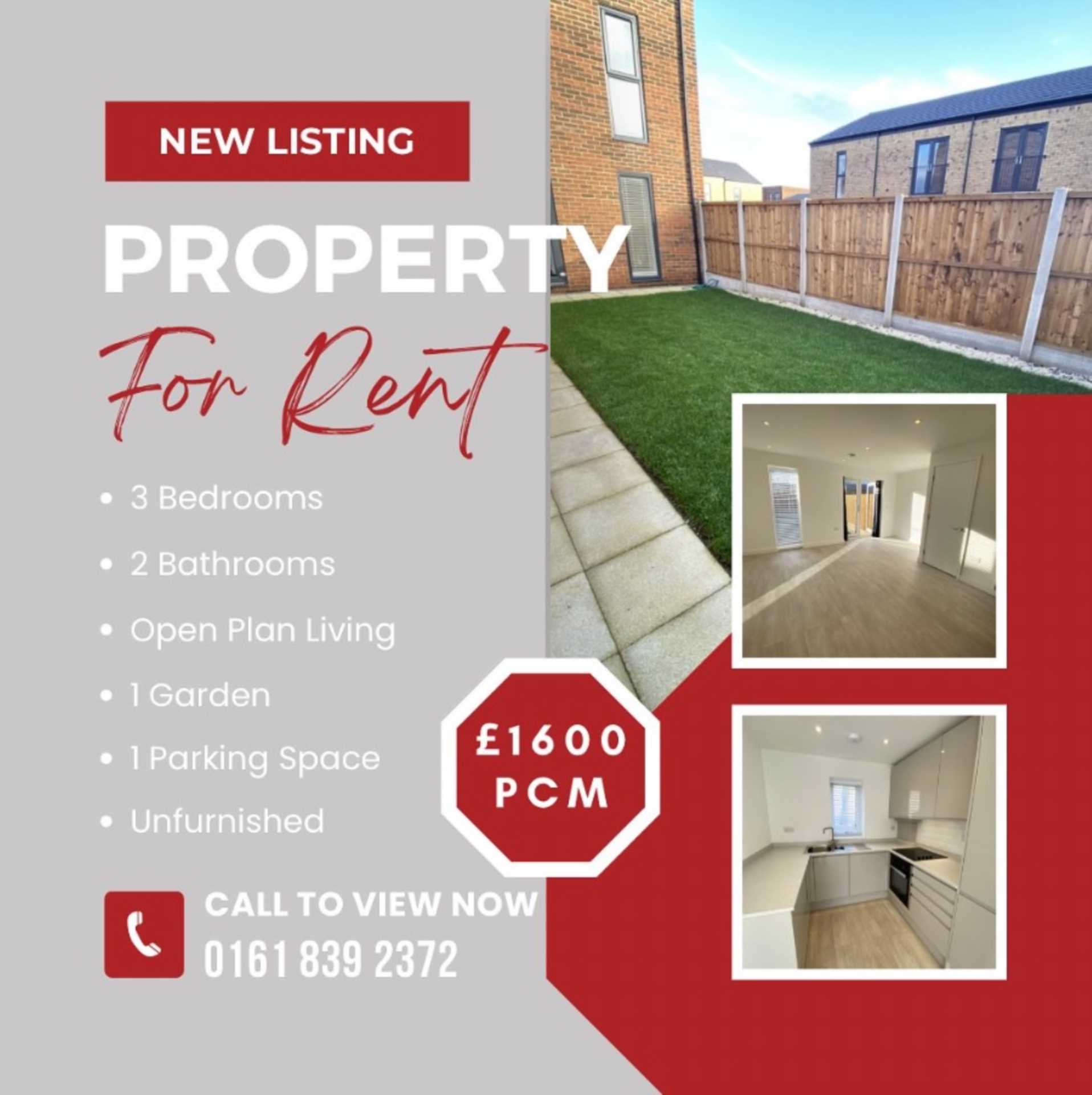 New Three Bedroom Property