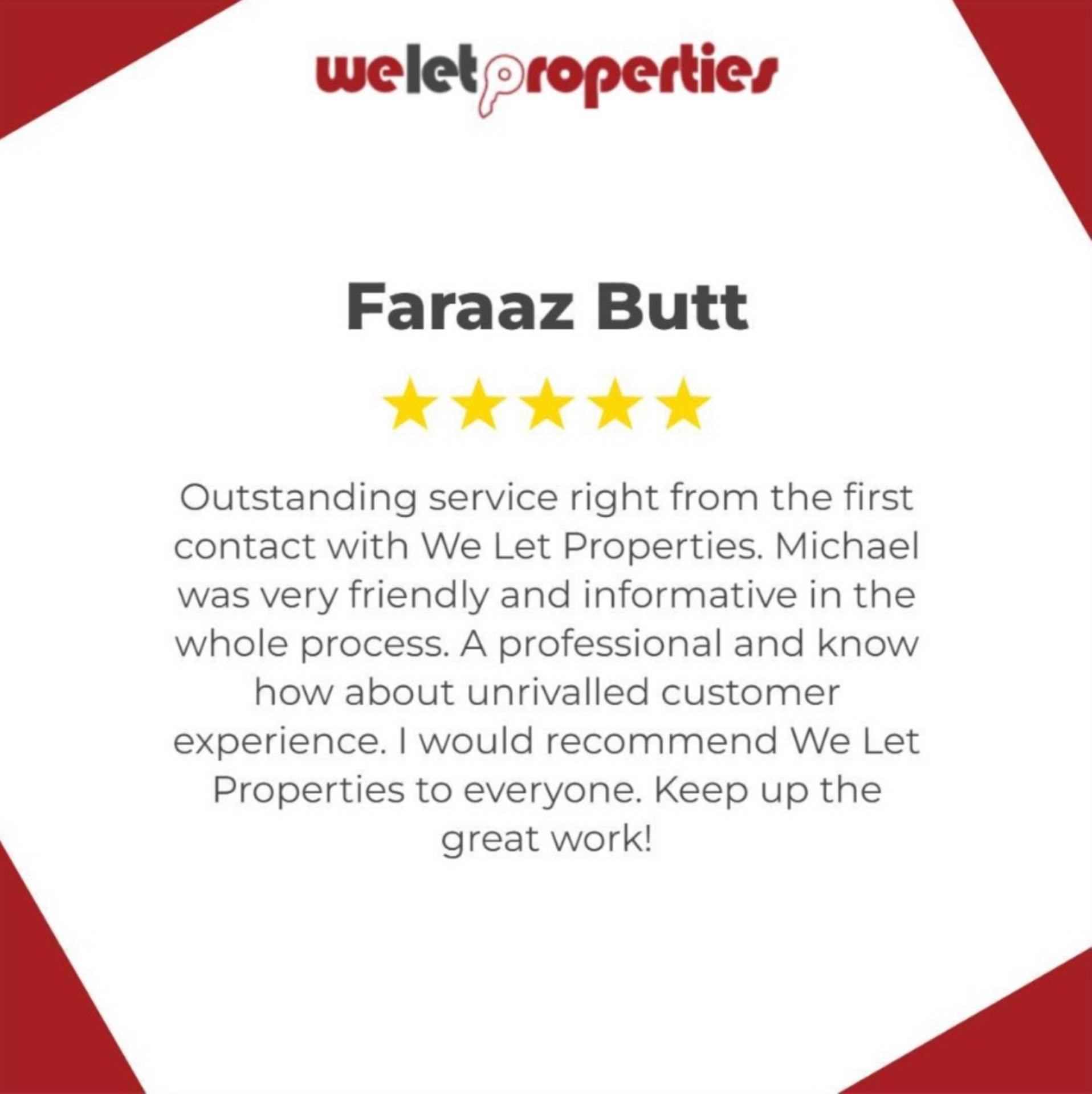 Another 5⭐ review!