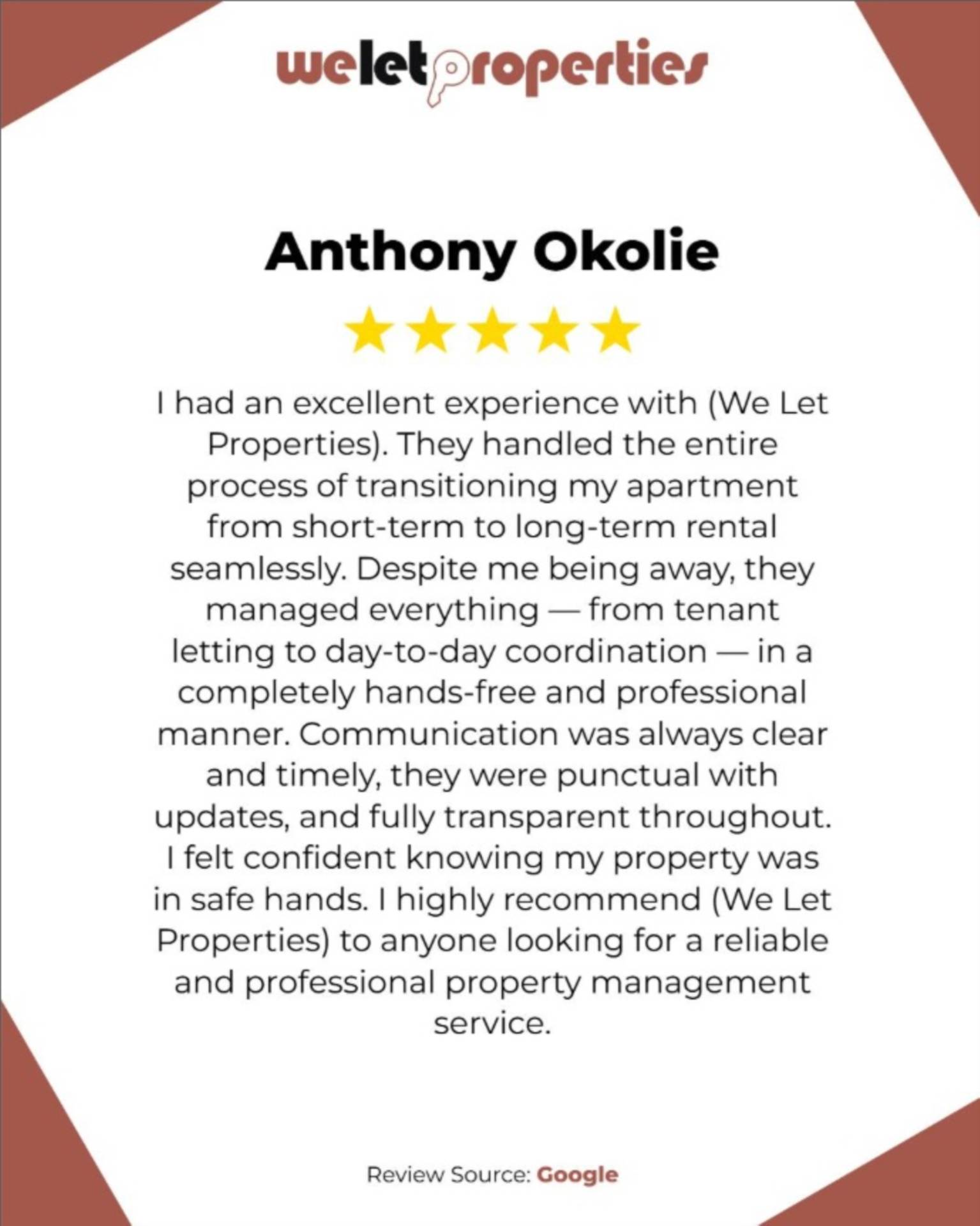 Another 5⭐ review!